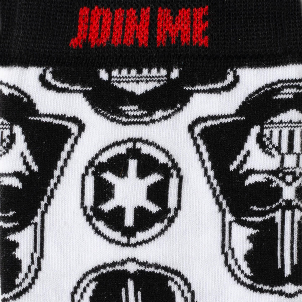 Star Wars Darth Vader White Patterned Socks and Lapel Pin Set - Image 3