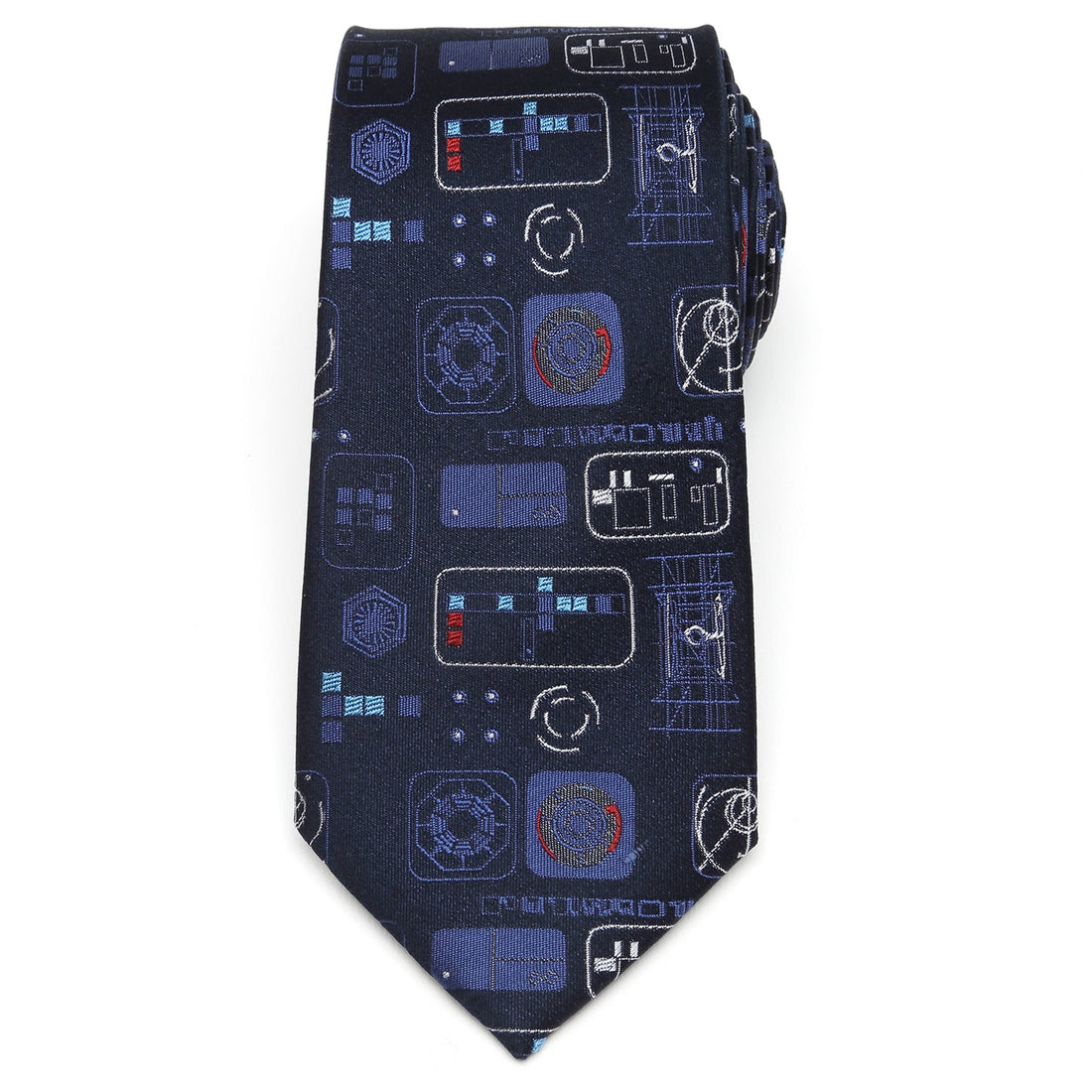 Star Wars TIE Fighter Pilot Navy Silk Tie for Men - Image 3