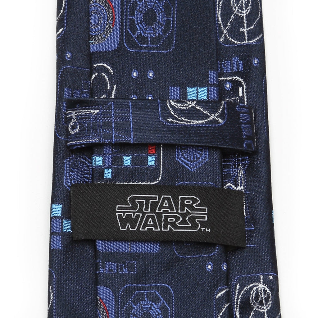 Star Wars TIE Fighter Pilot Navy Silk Tie for Men - Image 4