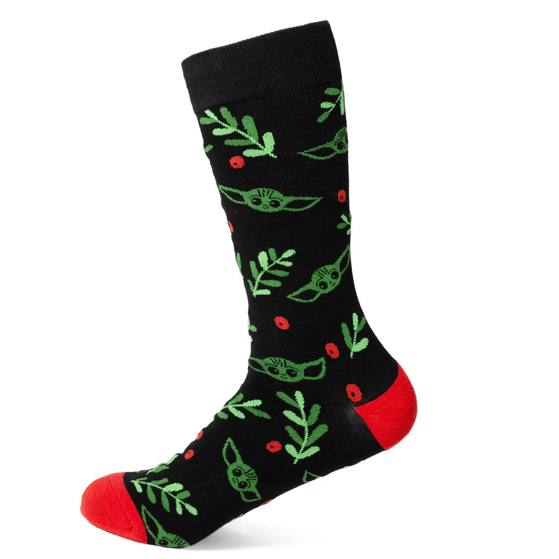 Star Wars Grogu Holiday Crew Socks and Matching Lapel Pin Gift Set - Image 2