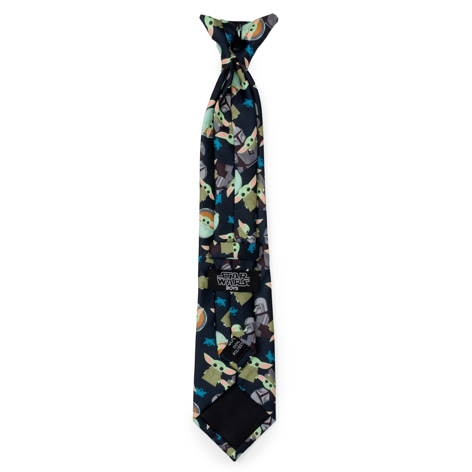 Boys Star Wars The Mandalorian and Grogu Clip-On Navy Tie - Image 2