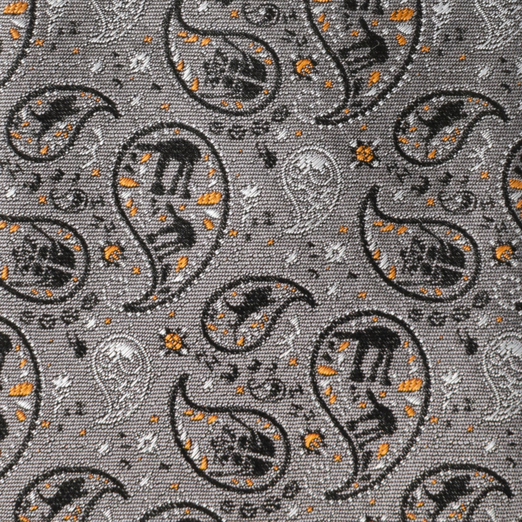 Star Wars Battle of Hoth Gray Paisley Silk Necktie - Image 4