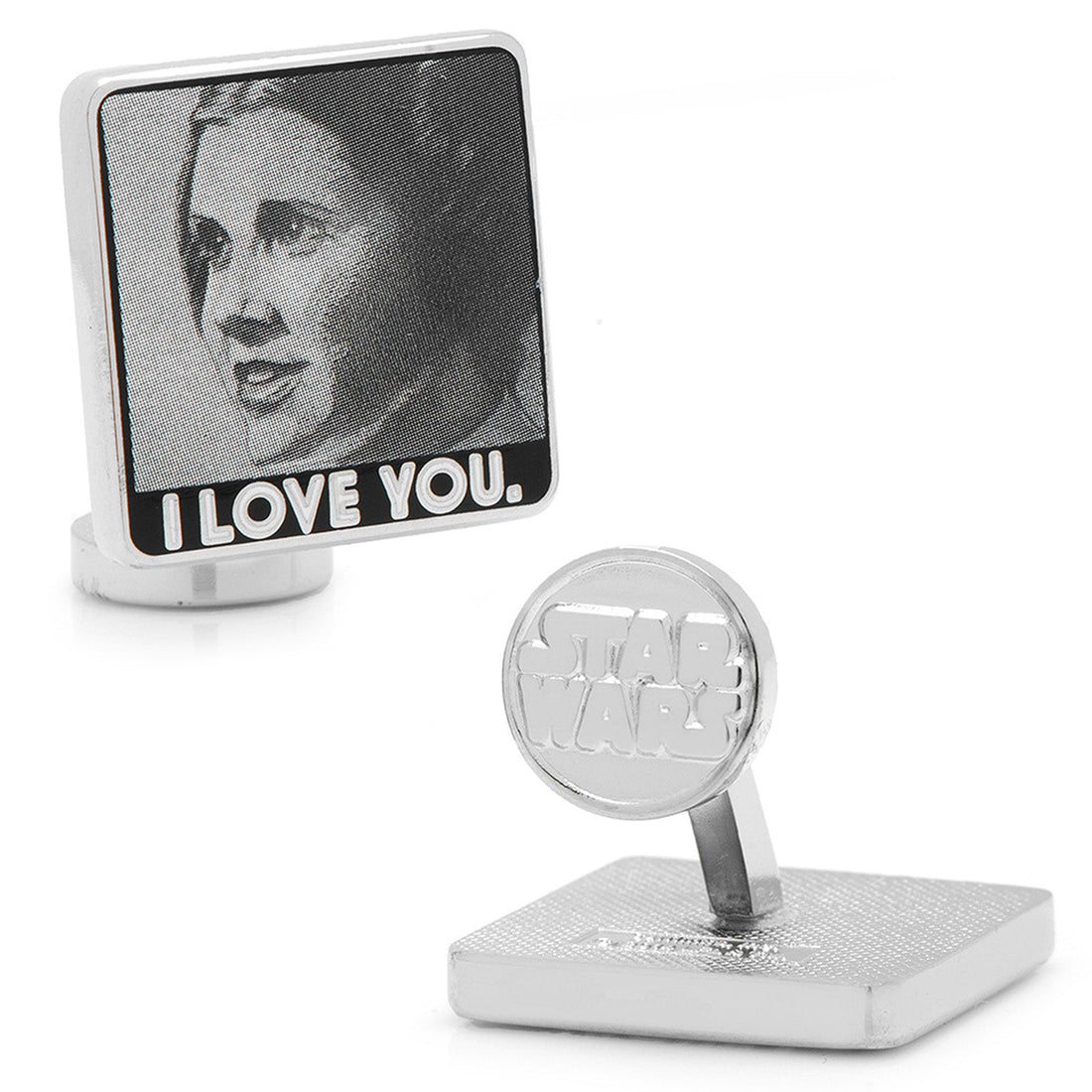 Star Wars Princess Leia and Han Solo I Love You Cufflinks - Image 2