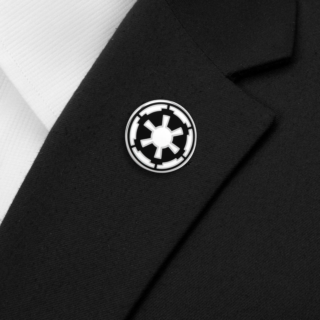 Star Wars Imperial Crest Lapel Pin Black and White - Image 4