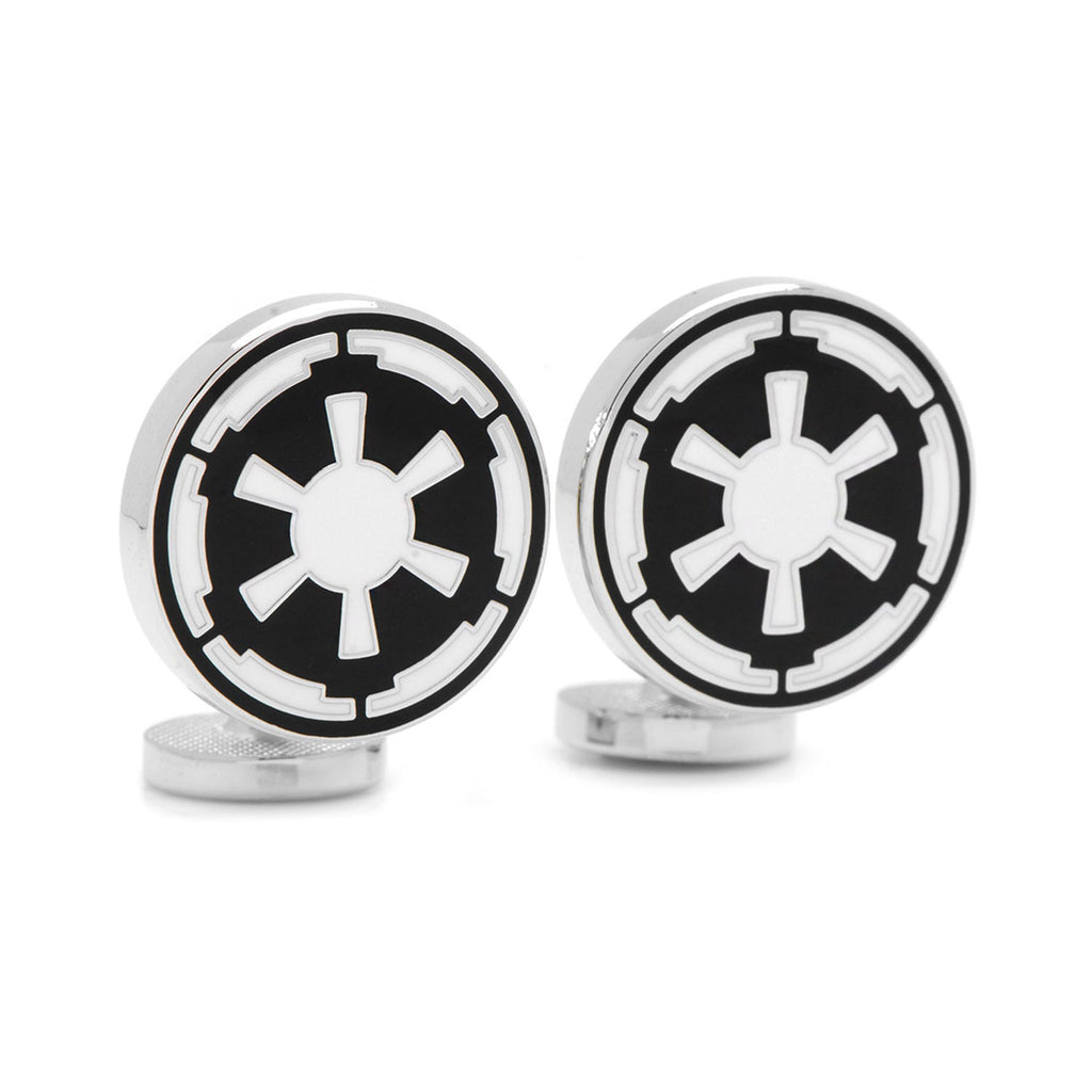Star Wars Imperial Crest Cufflinks in Black and Silver - Image 2
