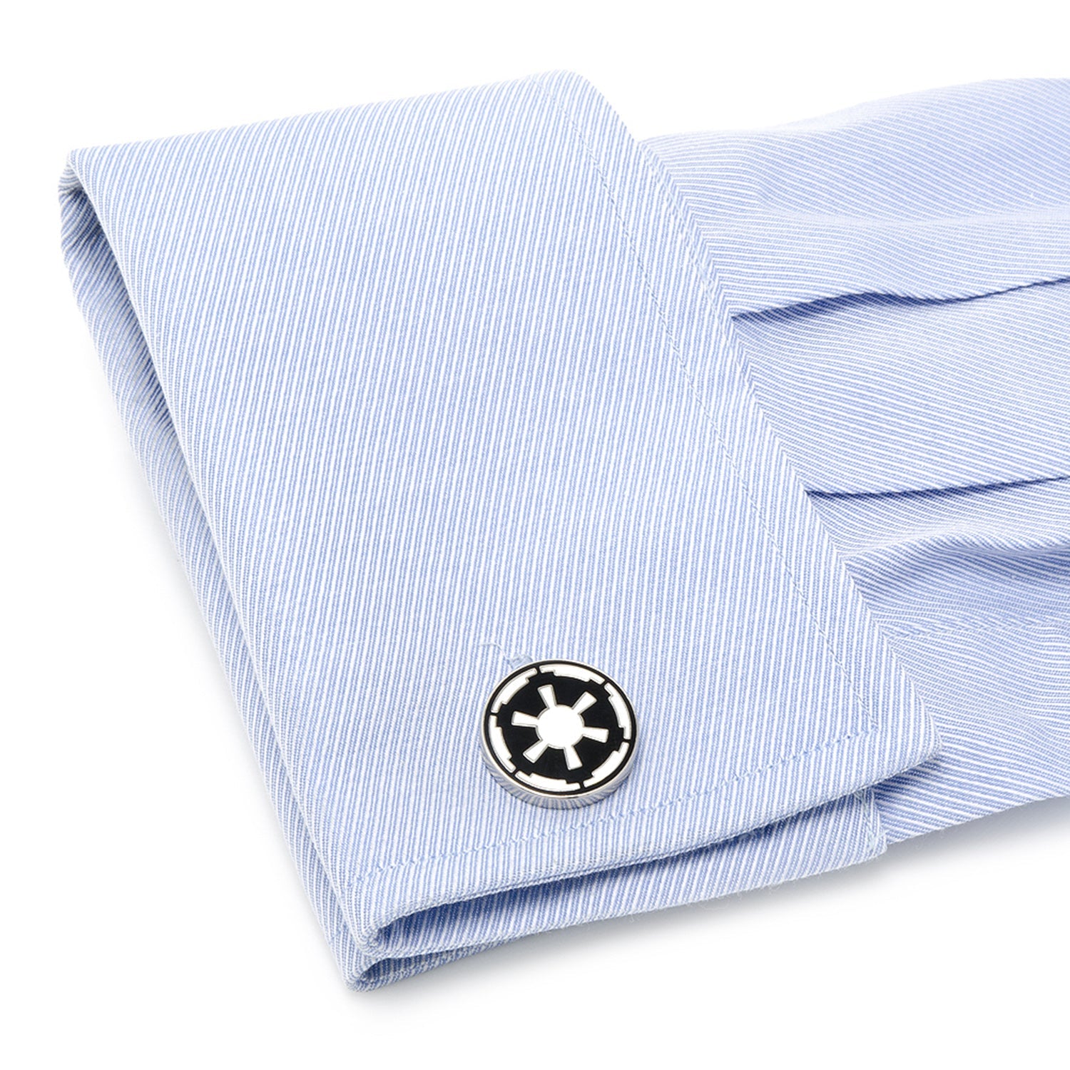 Star Wars Imperial Crest Cufflinks in Black and Silver - Image 4
