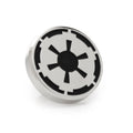 Official Star Wars Imperial Crest lapel pin in silver and black metal