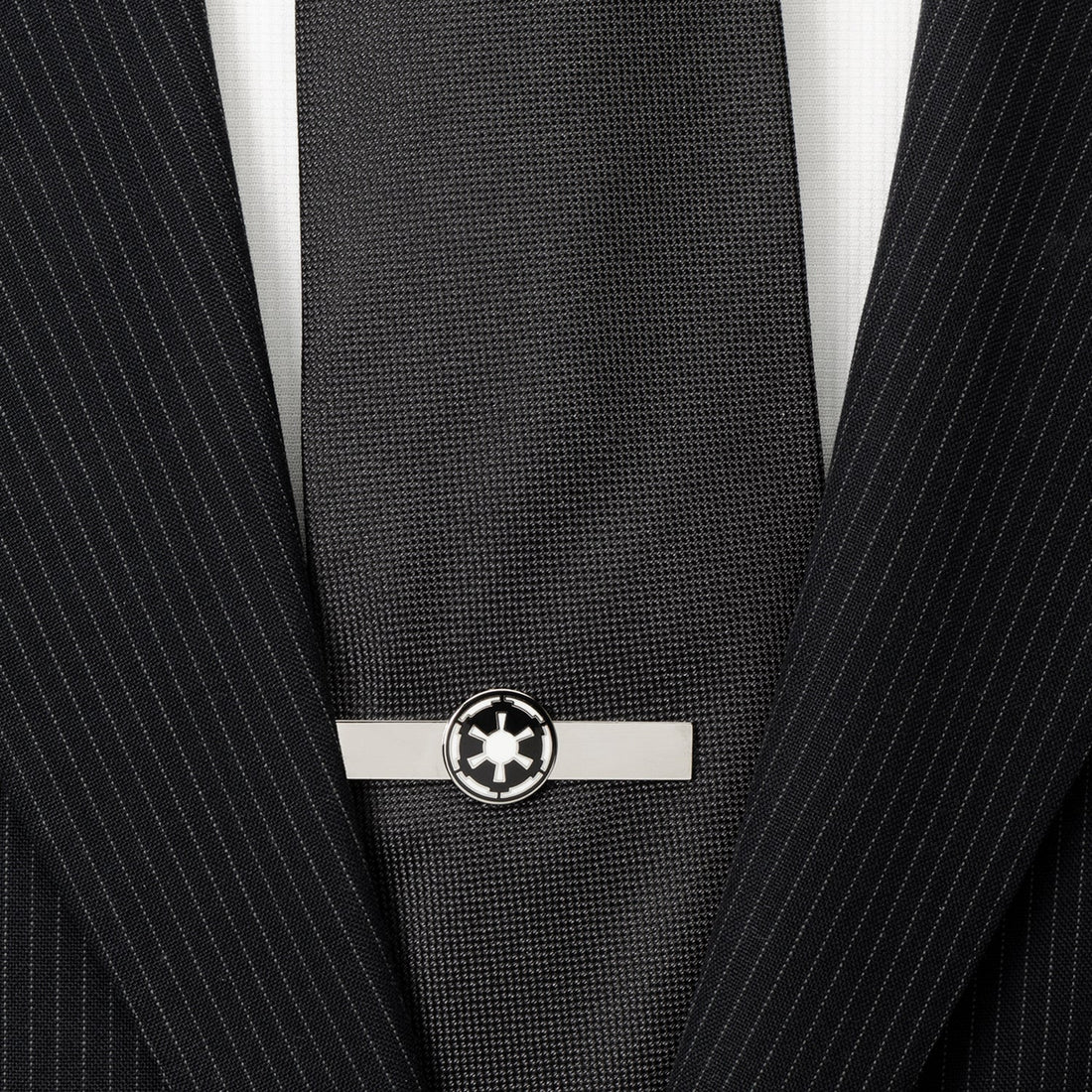 Star Wars Imperial Crest Tie Bar in Black and White Enamel - Image 2