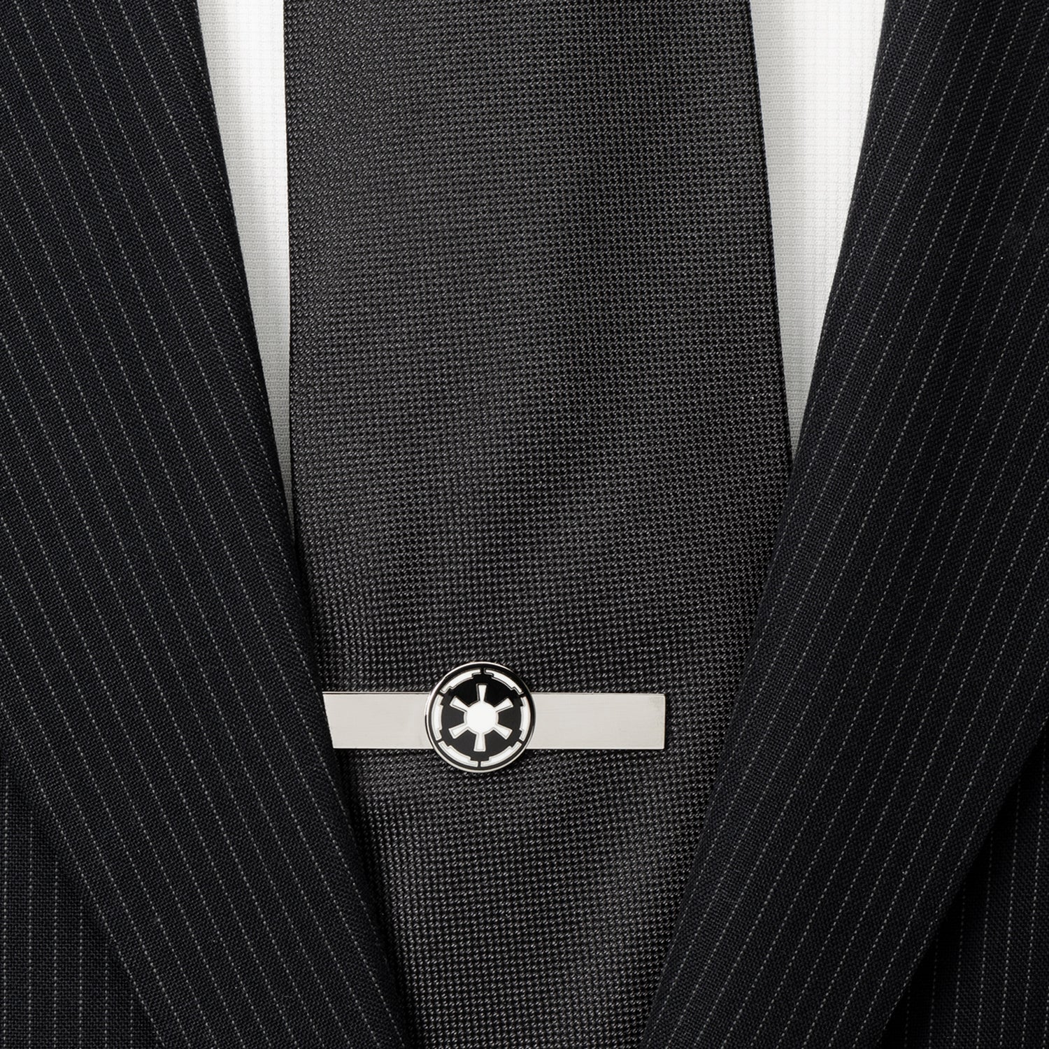 Star Wars Imperial Crest Tie Bar in Black and White Enamel - Image 2