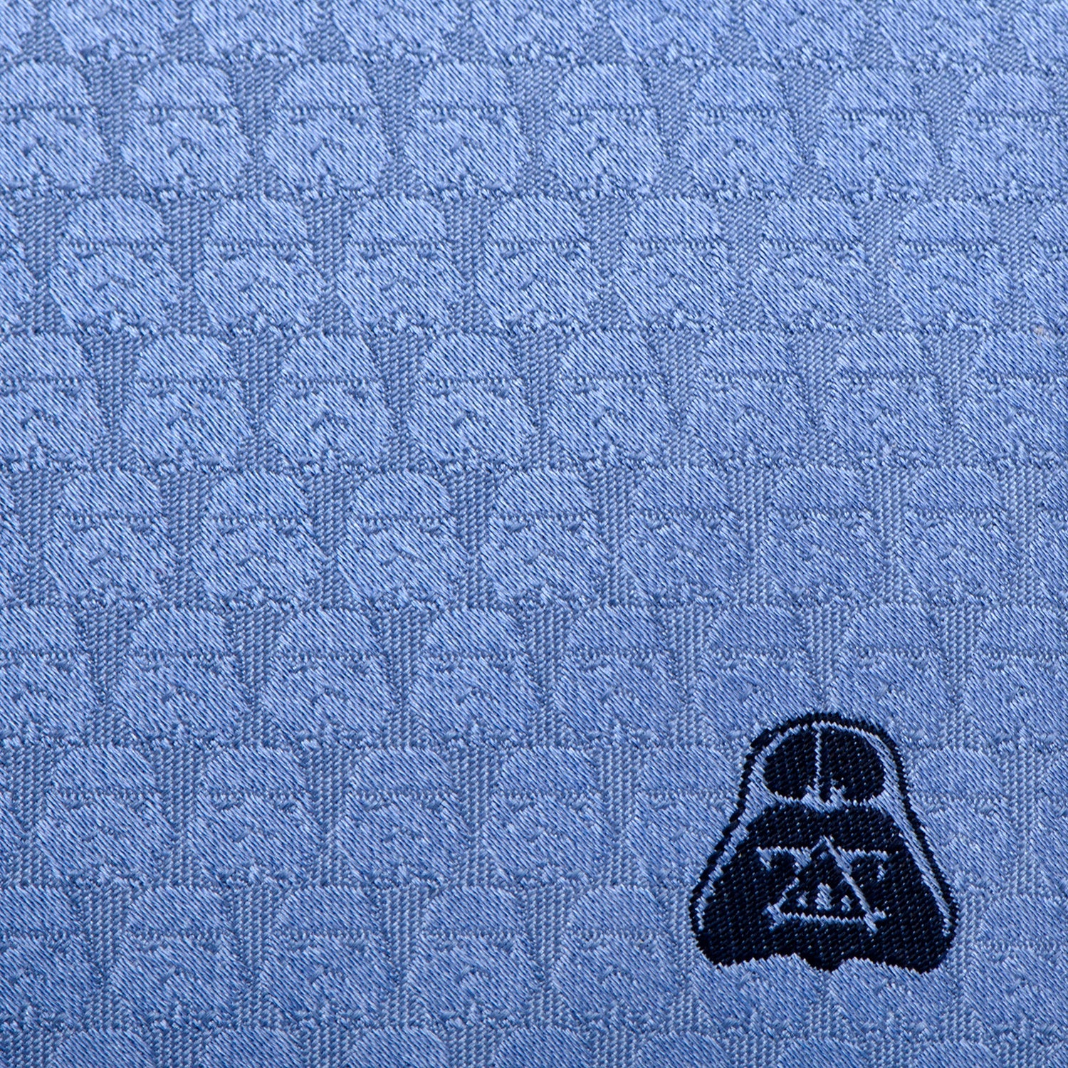 Star Wars Darth Vader and Stormtrooper Blue Silk Tie - Image 5