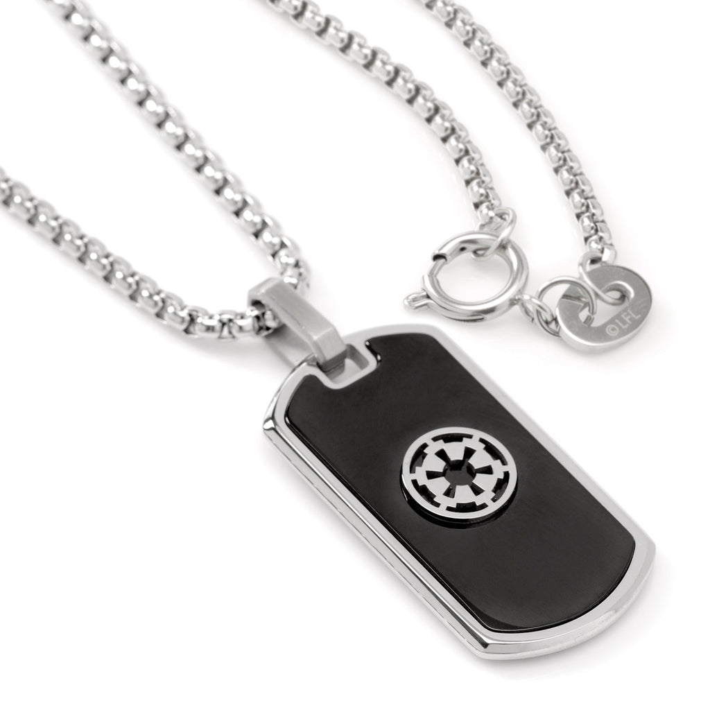 Star Wars Imperial and Rebel Crest Dog Tag Necklace Silver-tone - Image 3
