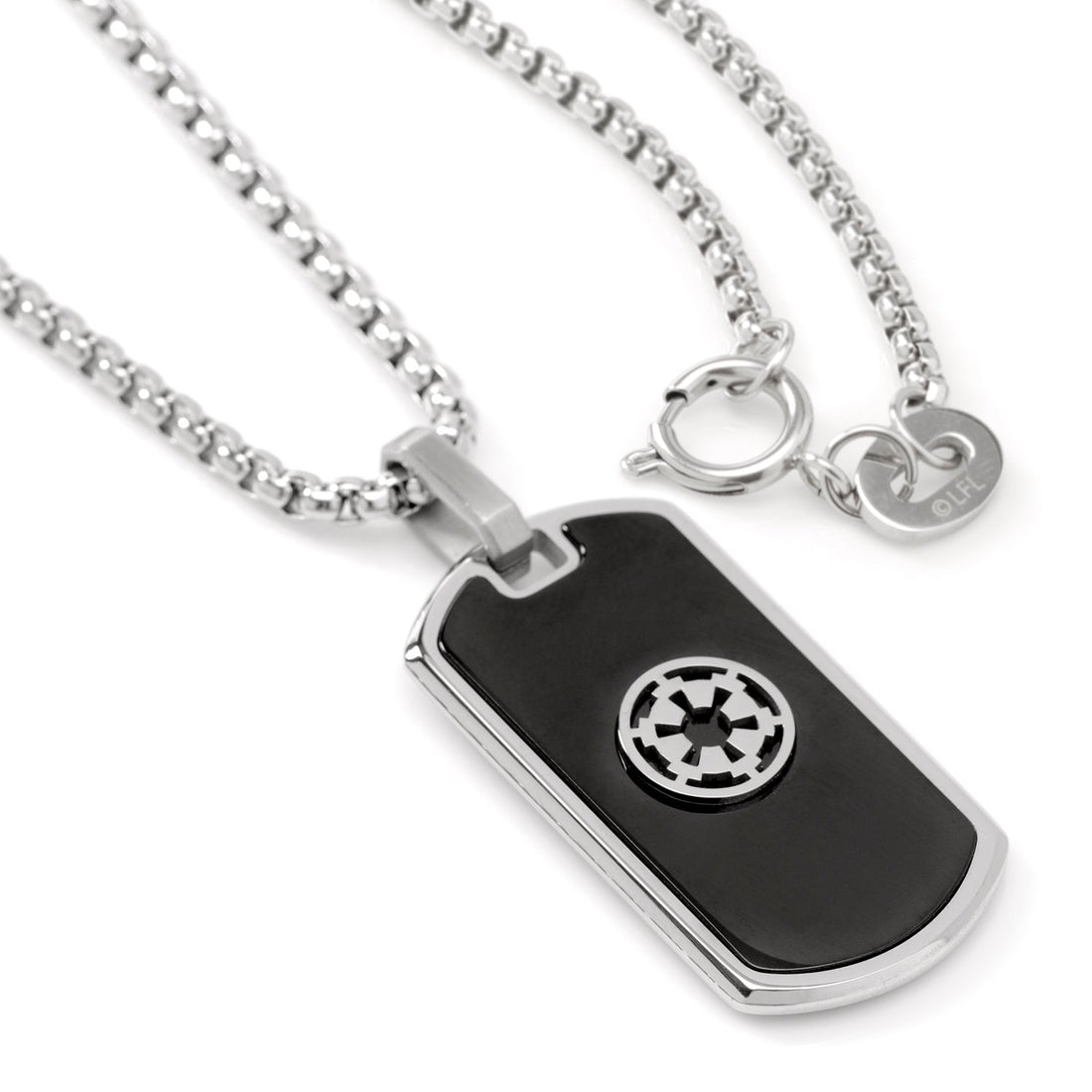 Star Wars Imperial and Rebel Crest Dog Tag Necklace Silver-tone - Image 3