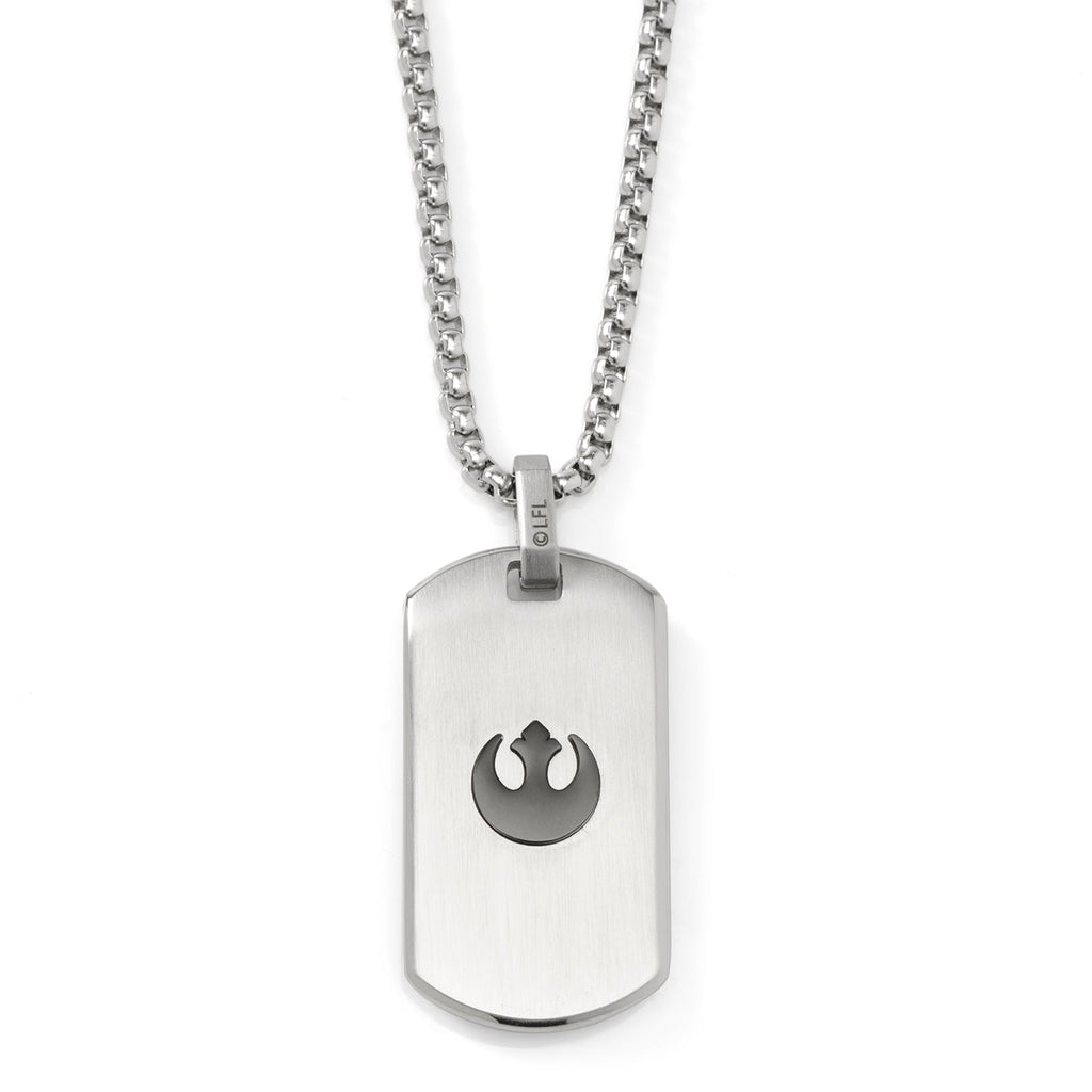 Star Wars Imperial and Rebel Crest Dog Tag Necklace Silver-tone - Image 4