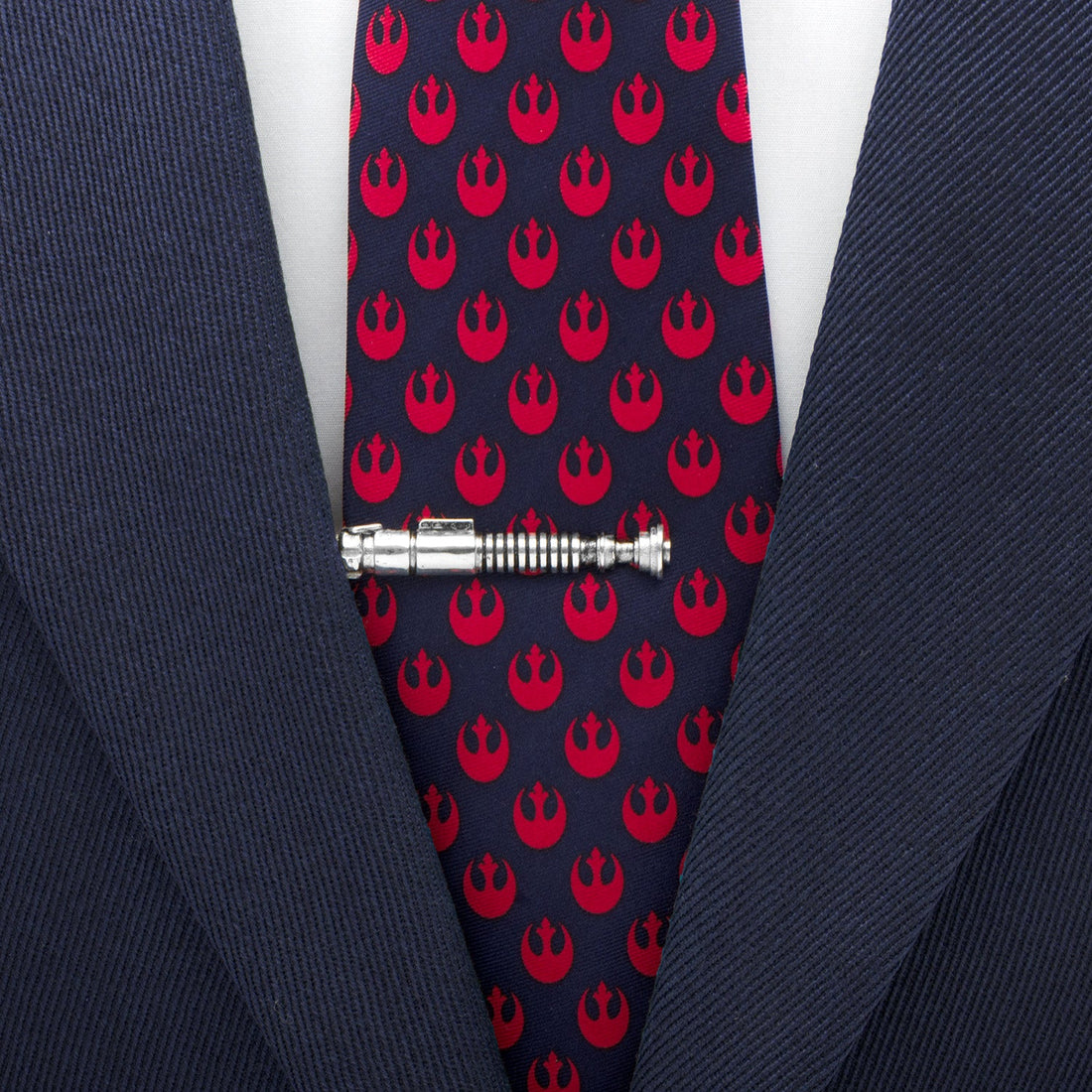 Star Wars Luke Skywalker Lightsaber Silver Tone Tie Clip - Image 2