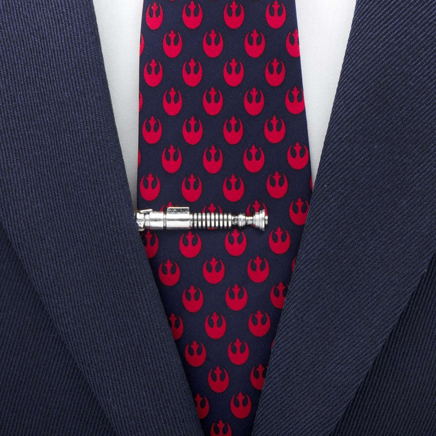 Star Wars Luke Skywalker Lightsaber Silver Tone Tie Clip - Image 2