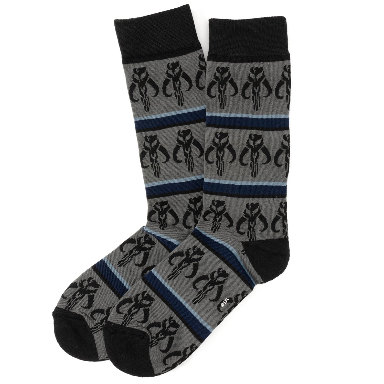 Star Wars Mandalorian 3-Pack Dress Sock and Lapel Pin Gift Set - Image 3