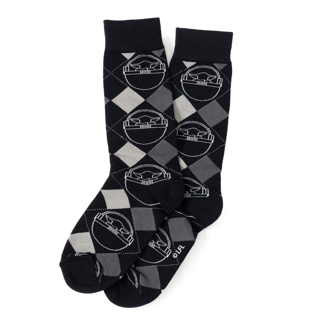 Star Wars Mandalorian 3-Pack Dress Sock and Lapel Pin Gift Set - Image 4