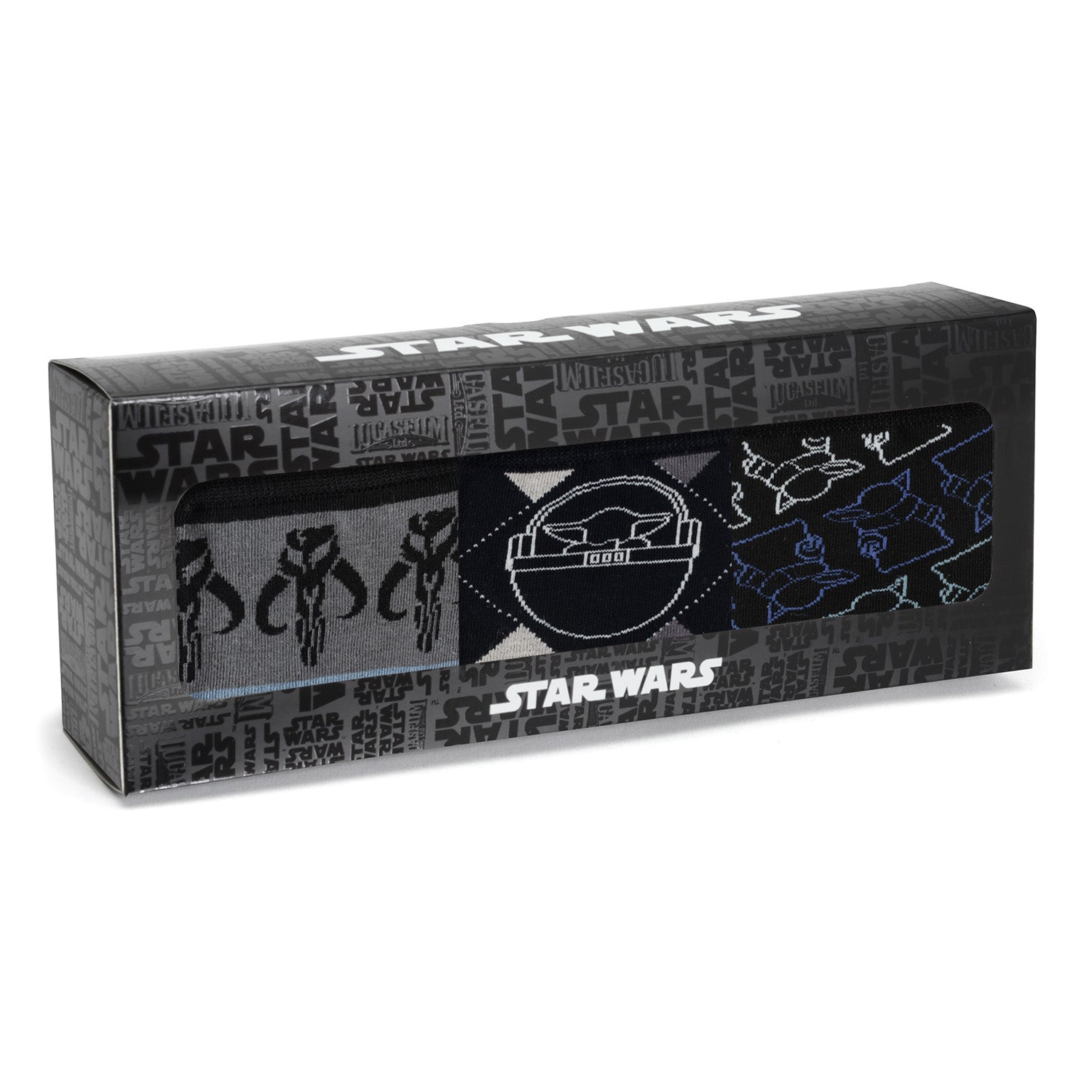 Star Wars Mandalorian 3-Pack Dress Sock and Lapel Pin Gift Set - Image 6