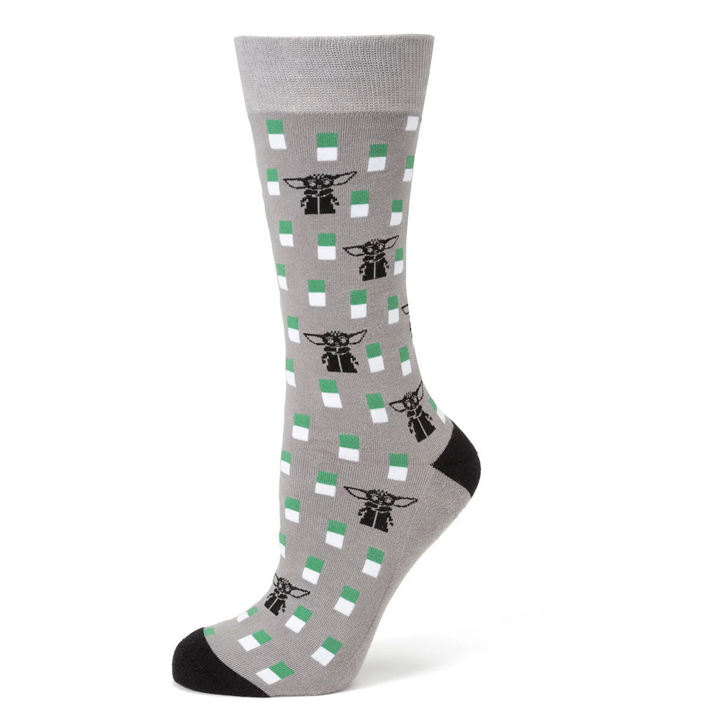 Star Wars The Mandalorian Grogu Gray Socks and Lapel Pin Set - Image 2