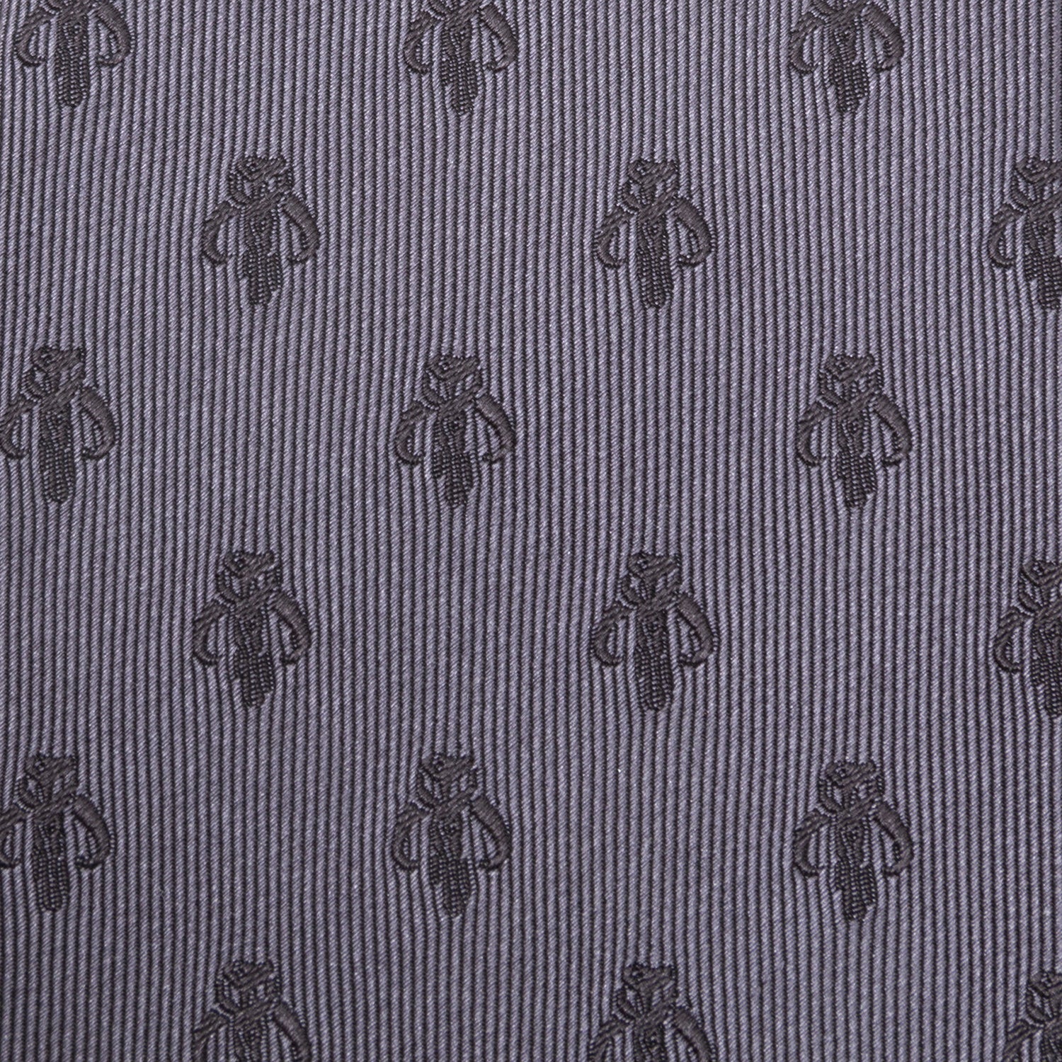Star Wars Mandalorian Mythosaur Gray Silk Tie for Men - Image 5