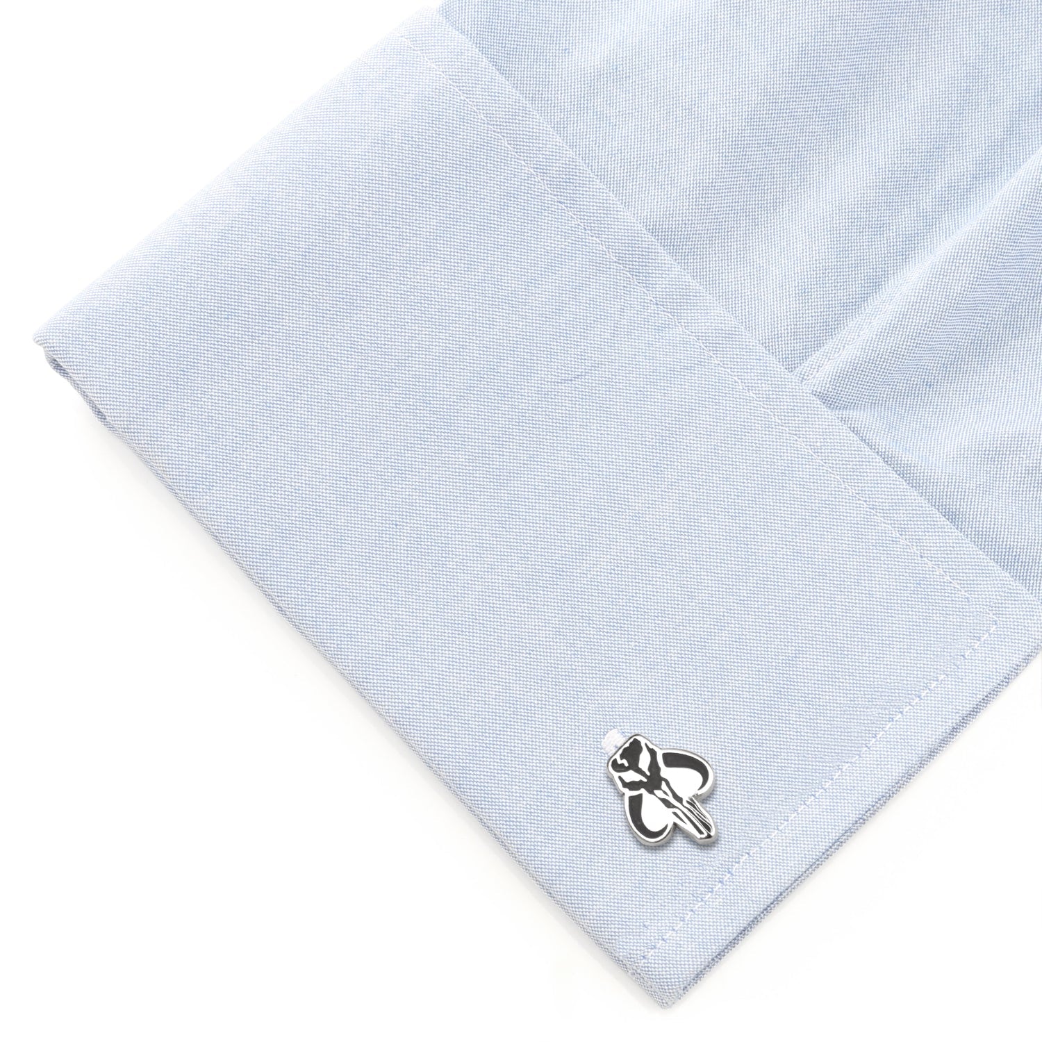 Star Wars Mandalorian Mythosaur Skull Cufflinks in Silver - Image 4