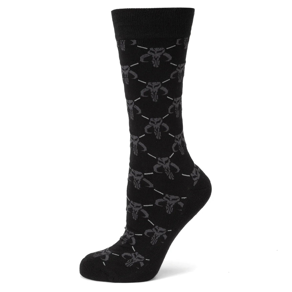 Star Wars Mandalorian Charcoal Gray Sock and Mythosaur Pin Set - Image 2