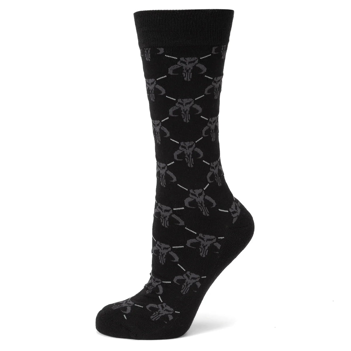 Star Wars Mandalorian Charcoal Gray Sock and Mythosaur Pin Set - Image 2