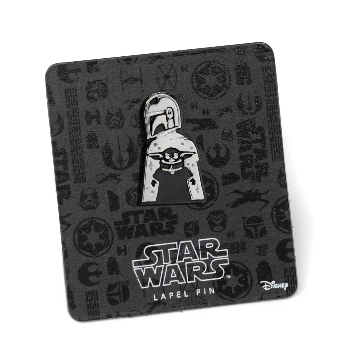 Star Wars Mandalorian and Grogu Lapel Pin in Black and Silver - Image 5