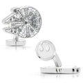 Star Wars Millennium Falcon Blueprint Cufflinks in Silver Tone