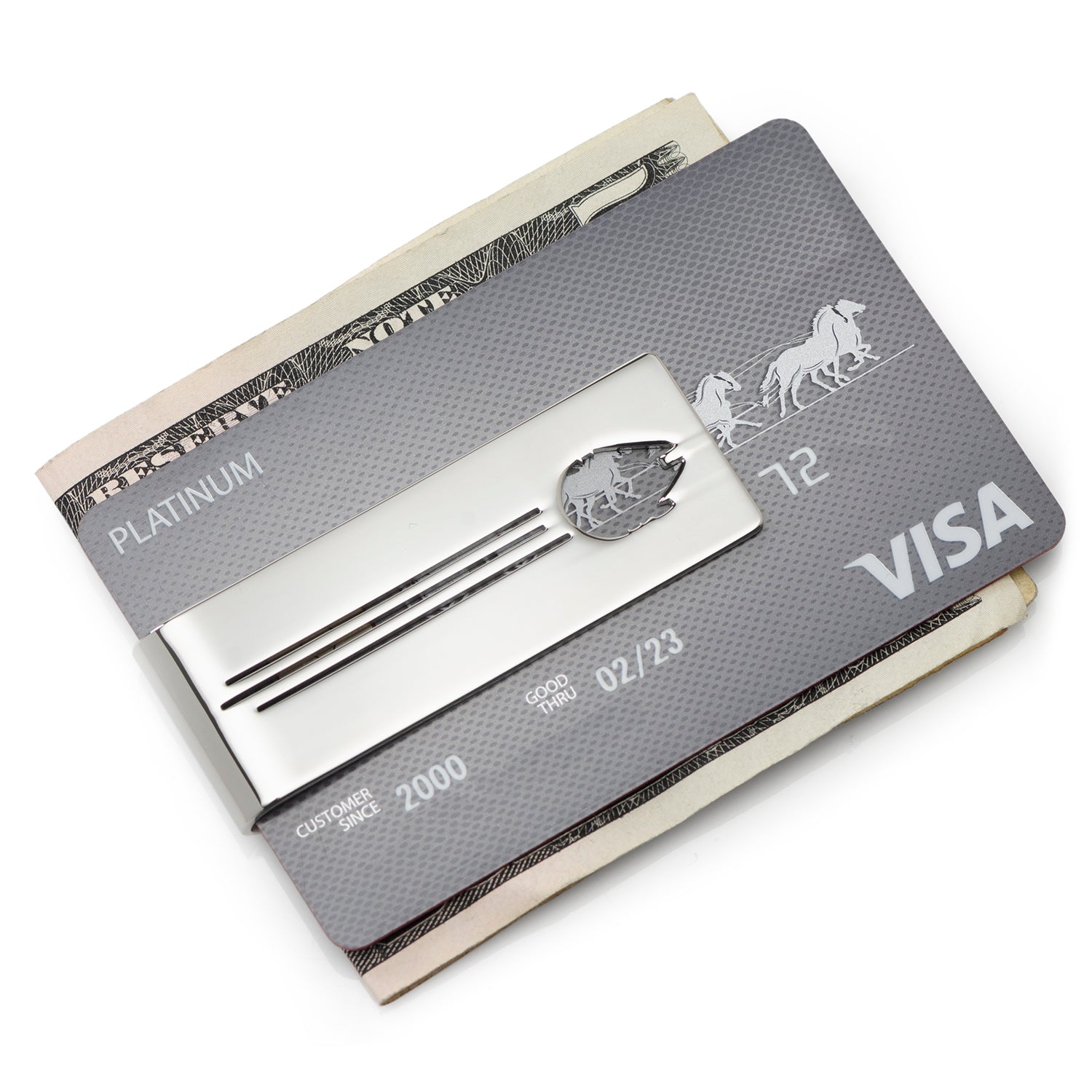 Star Wars Millennium Falcon Silver Tone Metal Money Clip - Image 2