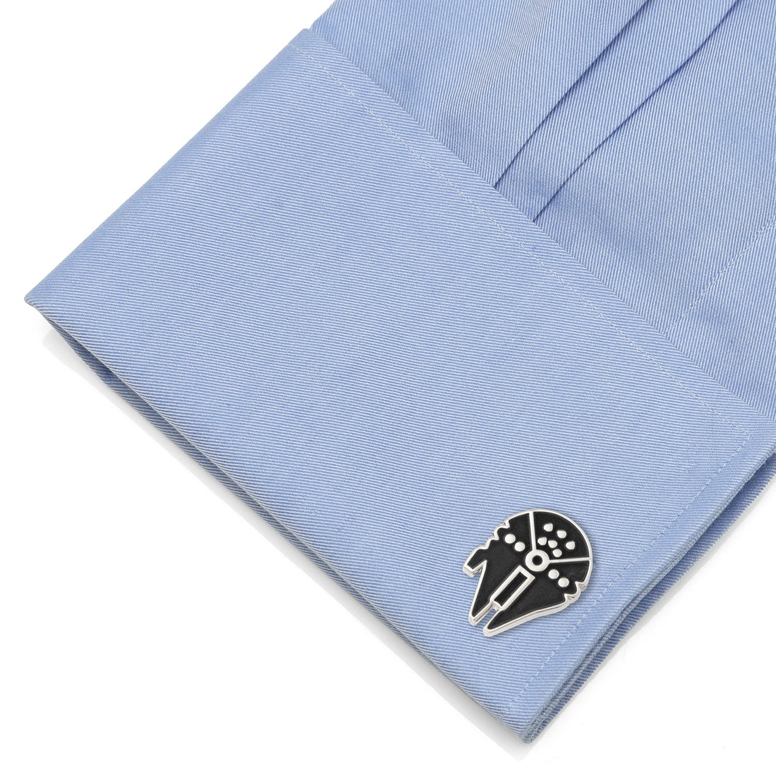Star Wars Millennium Falcon Silver and Black Cufflinks - Image 3