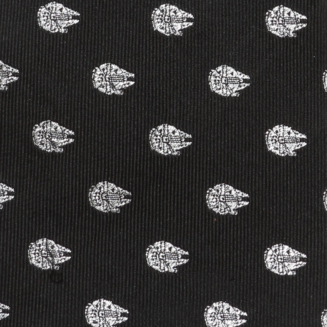Star Wars Millennium Falcon Silk Tie in Metallic Silver and Black - Image 5