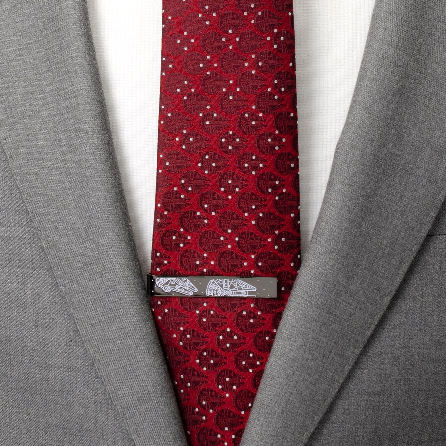 Star Wars Millennium Falcon Black and White Tie Bar - Image 2