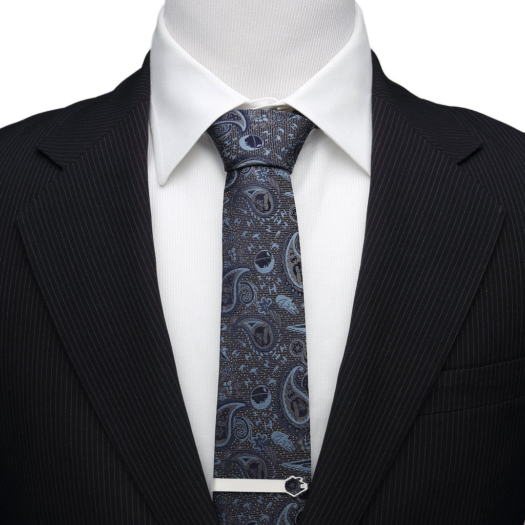 Star Wars Millennium Falcon Cutout Tie Bar in Silver Tone - Image 2