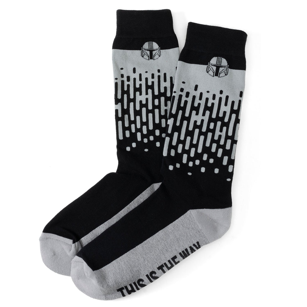 Star Wars Mandalorian 3-Pack Crew Socks and Lapel Pin Gift Set - Image 3