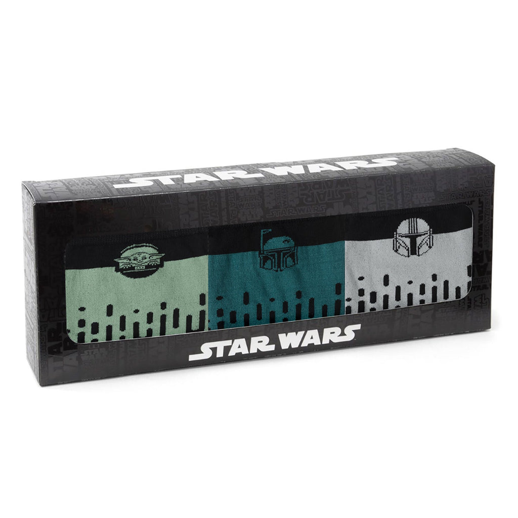 Star Wars Mandalorian 3-Pack Crew Socks and Lapel Pin Gift Set - Image 9