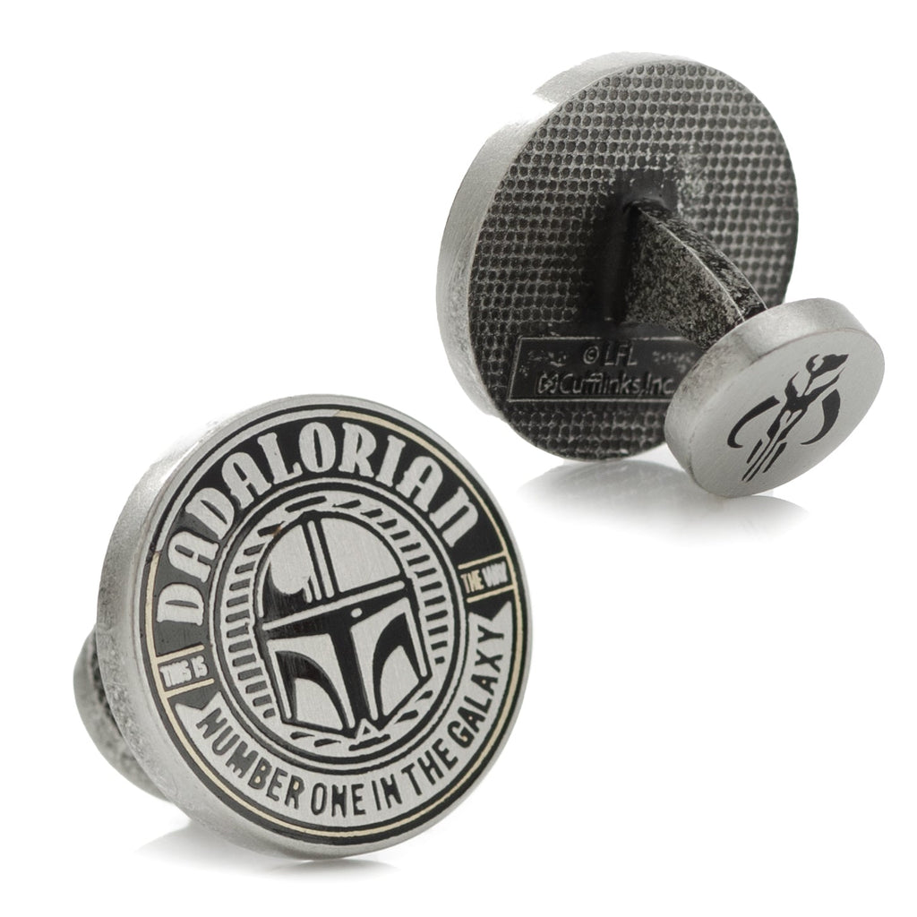 Star Wars Dadalorian Helmet Cufflinks Number One In The Galaxy - Image 2