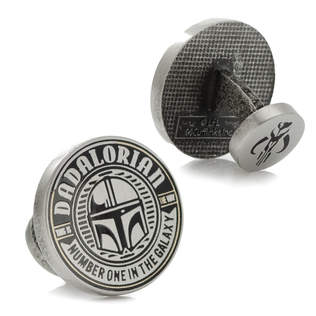 Star Wars Dadalorian Helmet Cufflinks Number One In The Galaxy - Image 2