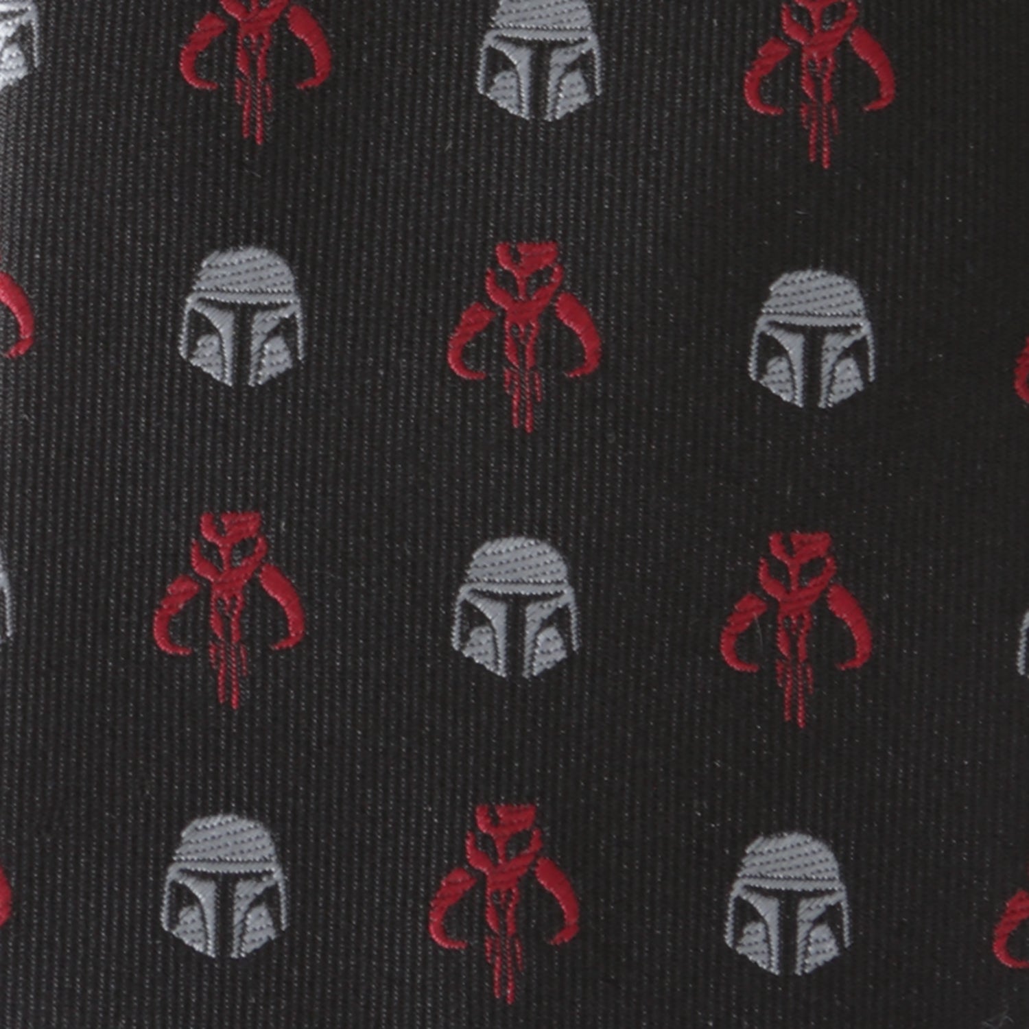 Star Wars Mandalorian Mythosaur Necktie in Black and Red - Image 5
