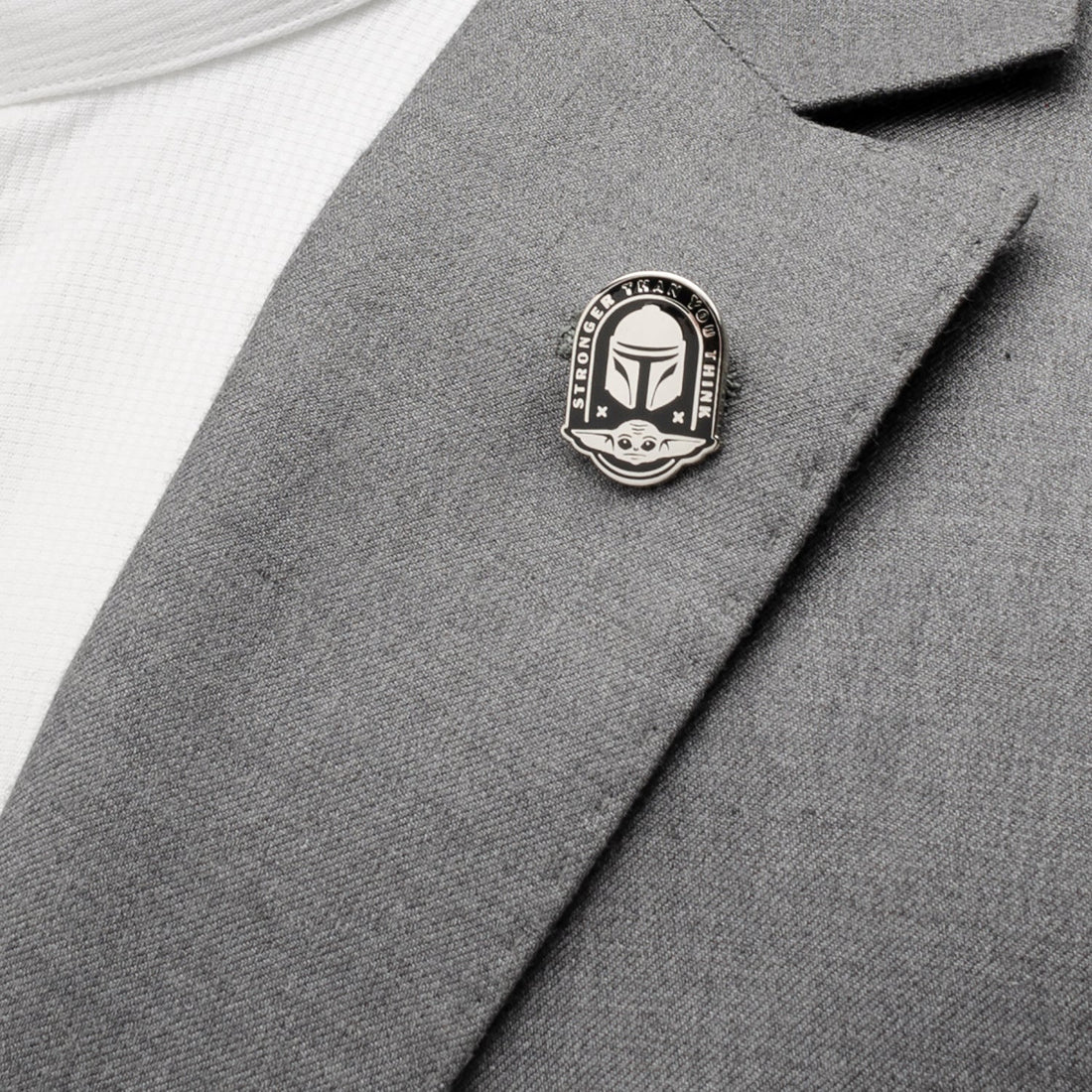 Star Wars Mandalorian and Grogu Stronger Than You Think Lapel Pin - Image 4
