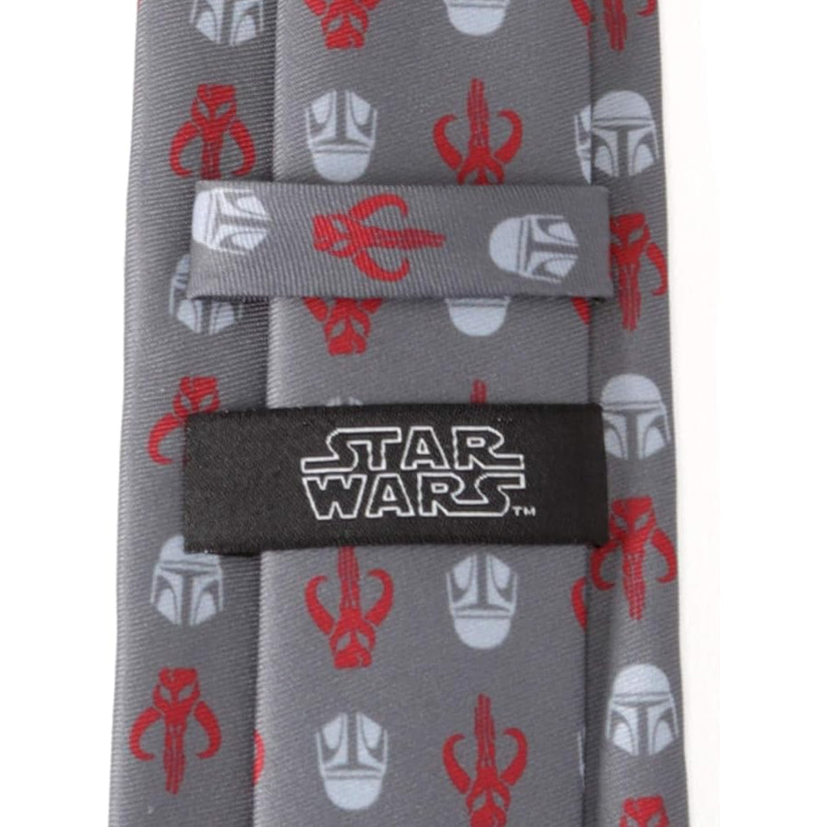 Star Wars Mandalorian Mythosaur Neck Tie in Charcoal Gray - Image 5
