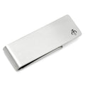 Silver Star Wars Mandalorian Mythosaur skull money clip on white background