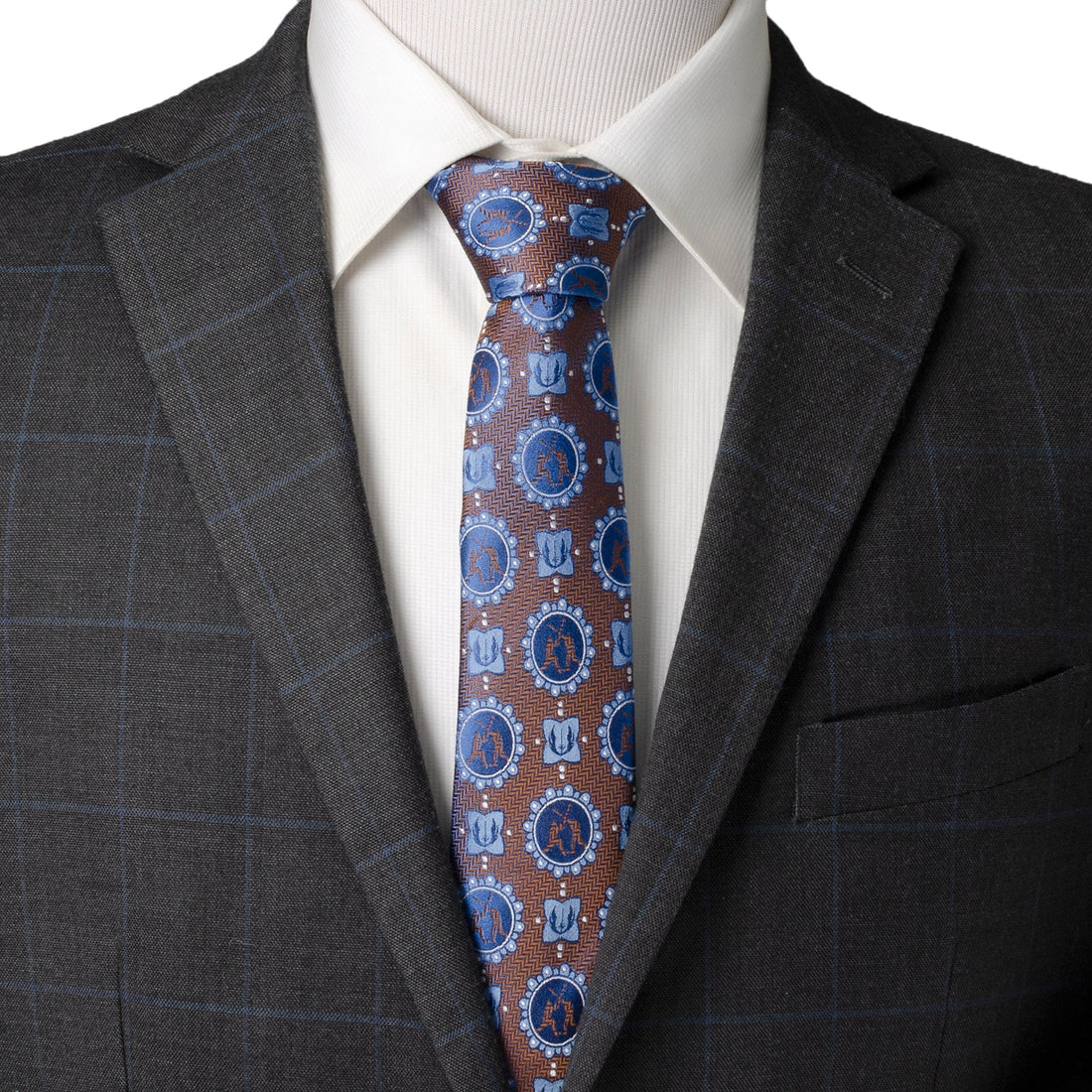 Star Wars Obi-Wan and Anakin Lightsaber Battle Silk Tie - Image 2