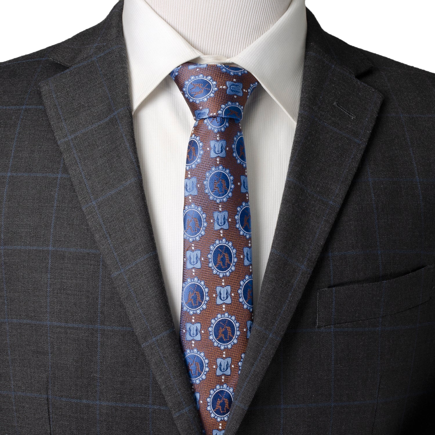 Star Wars Obi-Wan and Anakin Lightsaber Battle Silk Tie - Image 2