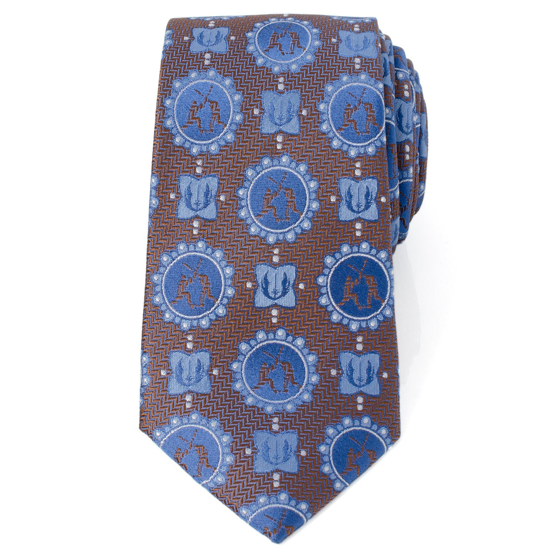 Star Wars Obi-Wan and Anakin Lightsaber Battle Silk Tie - Image 3