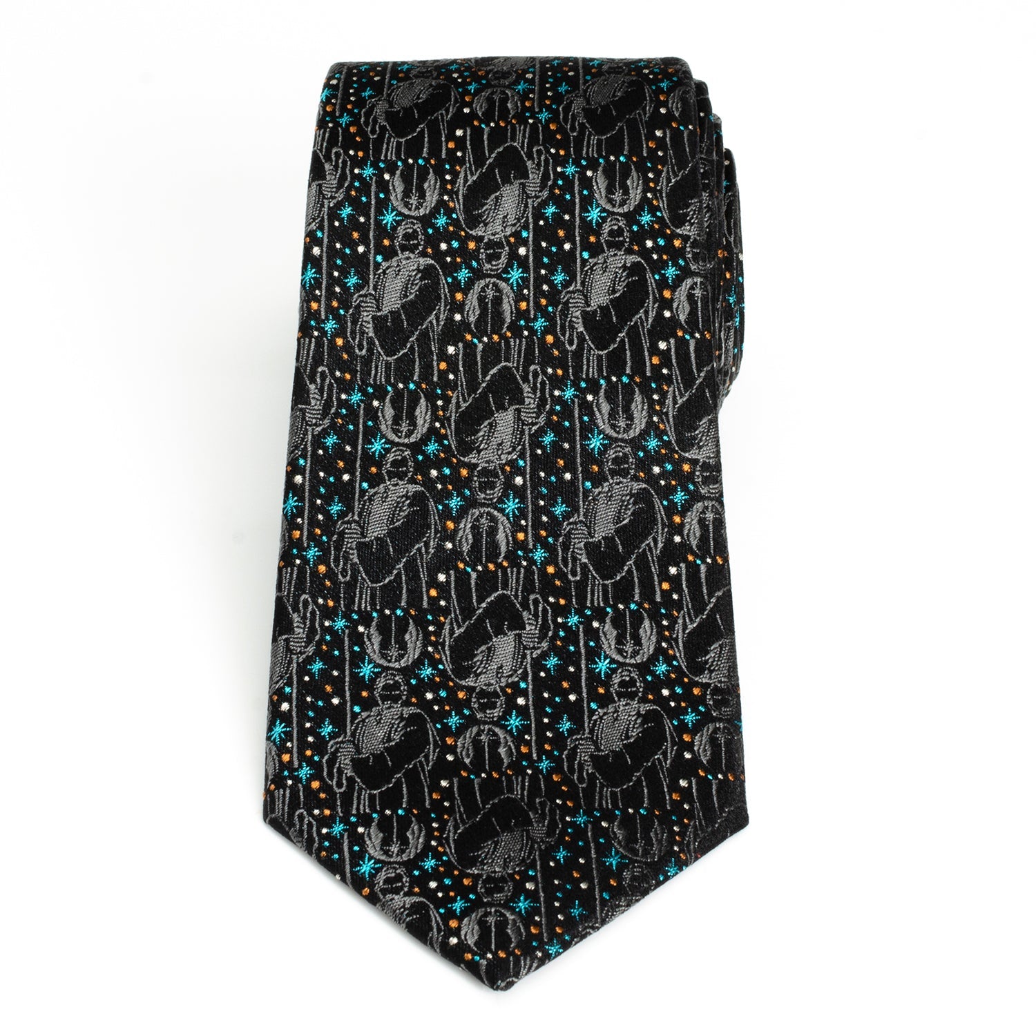 Star Wars Obi-Wan Kenobi Silk Tie with Galactic Star Detail - Image 3
