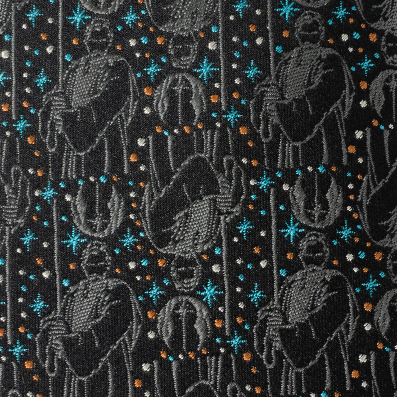 Star Wars Obi-Wan Kenobi Silk Tie with Galactic Star Detail - Image 4
