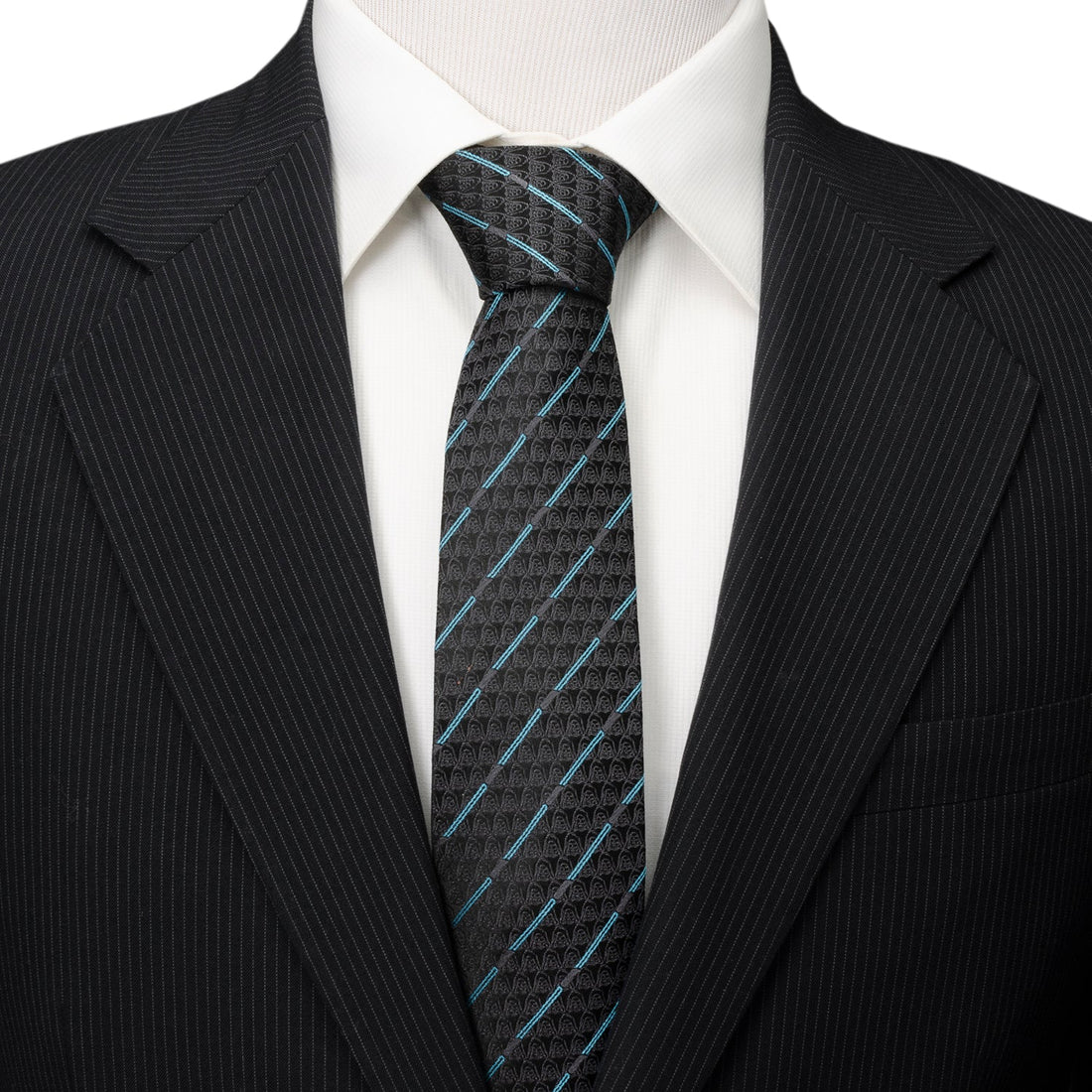 Star Wars Obi-Wan Kenobi Lightsaber Pattern Tie in Black - Image 2
