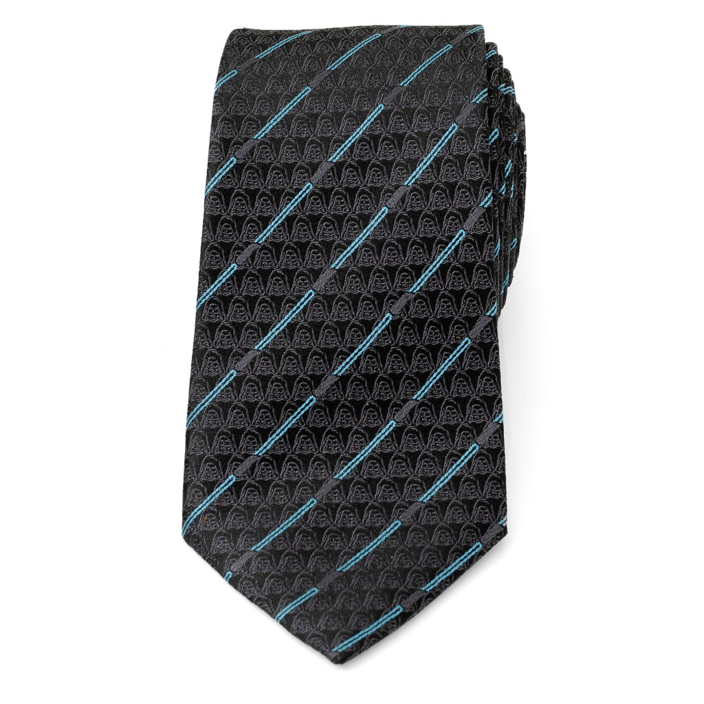 Star Wars Obi-Wan Kenobi Lightsaber Pattern Tie in Black - Image 3