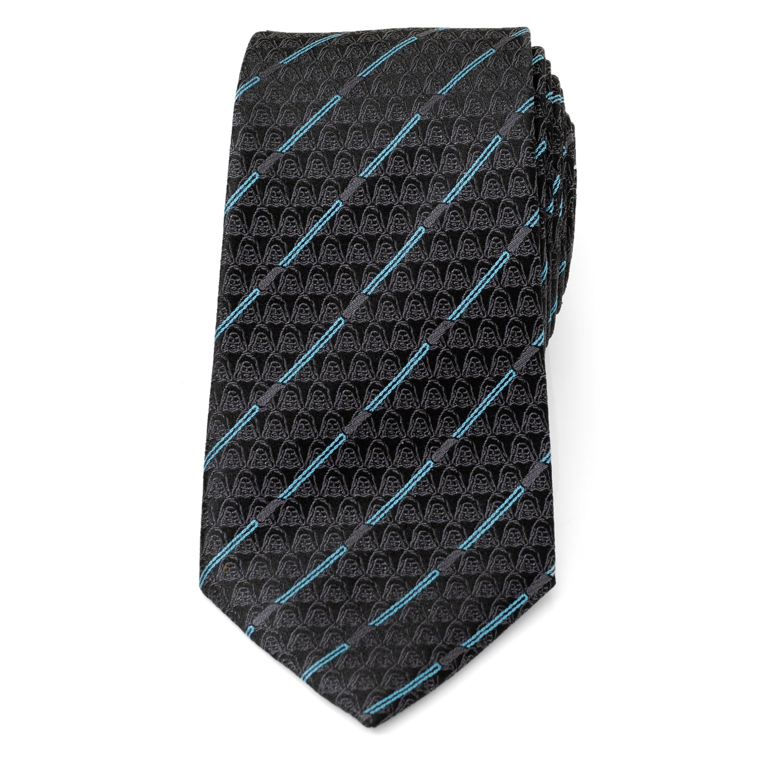 Star Wars Obi-Wan Kenobi Lightsaber Pattern Tie in Black - Image 3